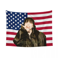 Billies Vintage Retro American Flag Tapestry Hippie Trippy Dreamy Wall Hanging for Bedroom Living Room Dorm Decor