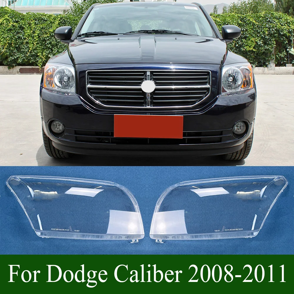 

For Dodge Caliber 2008-2011 Headlamp Transparent Cover Lamp Shade Headlight Shell Lens Plexiglass Replace Original Lampshade