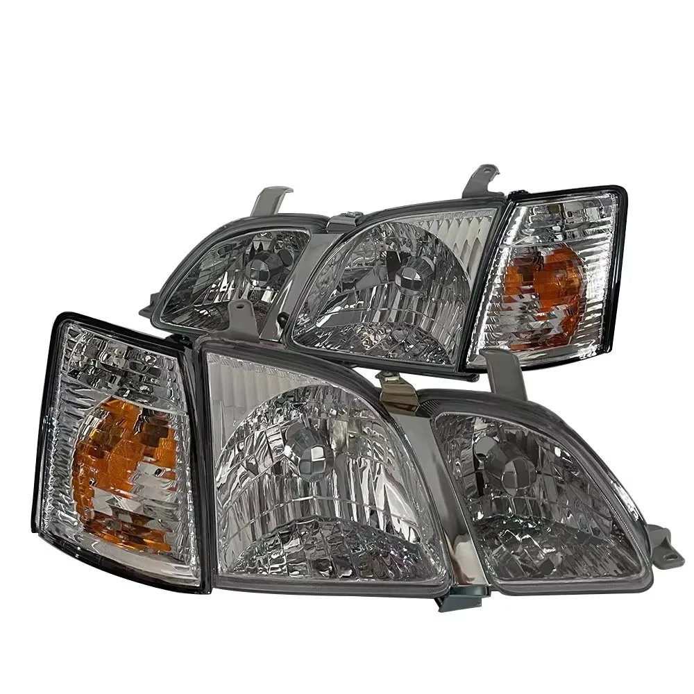 A Pair Car Front Headlights For Toyota Gaia SXM15 CXM10 Headlamp