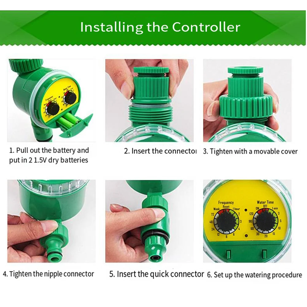 Automatic Irrigation Timer Double Dip Controller Garden Watering Tool Lazy Flower Magic