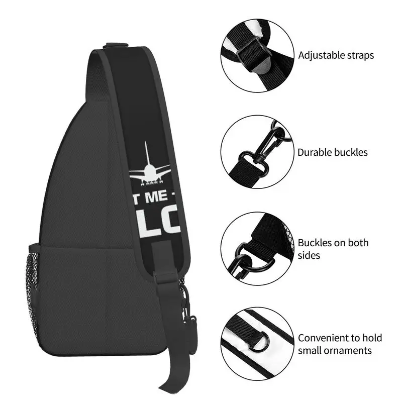 Trust Me IM A Pilot Crossbody Sling Backpack, airplane Flying Aeroplane Aviation Gift, Chest Shoulder Bag, Cycling Camping Daypack