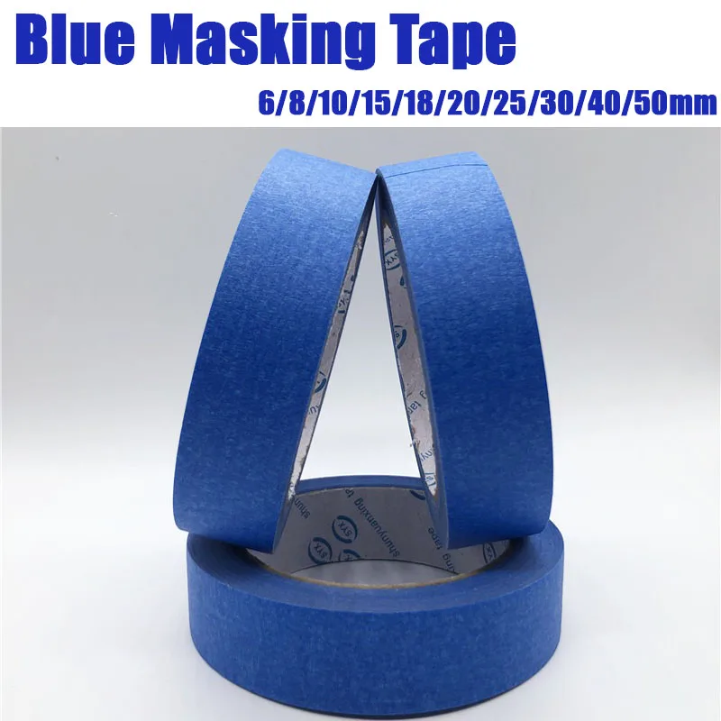 

Multi Sizes Blue Painter Tape 30M Painting Masking Tape Clean Release Tape Painting Paper DIY Craft General Purpose Car Sticker