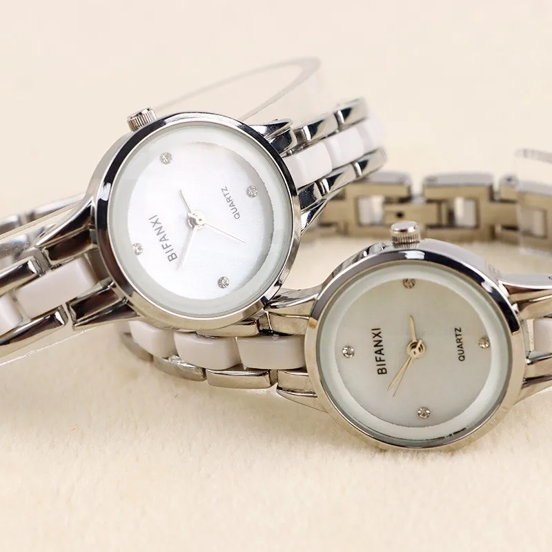 Ladies watches, silver metal Joker watches fashion Joker fashion luxury elegant quartz watches