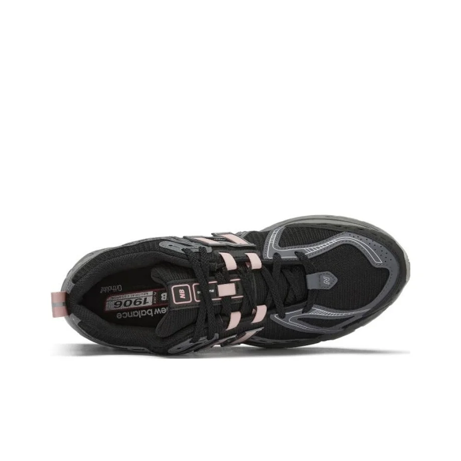 New Balance NB 1906R - حذاء جري منخفض القطع للرجال والنساء، بمزيج من الألوان باللونين الأسود والوردي. #4