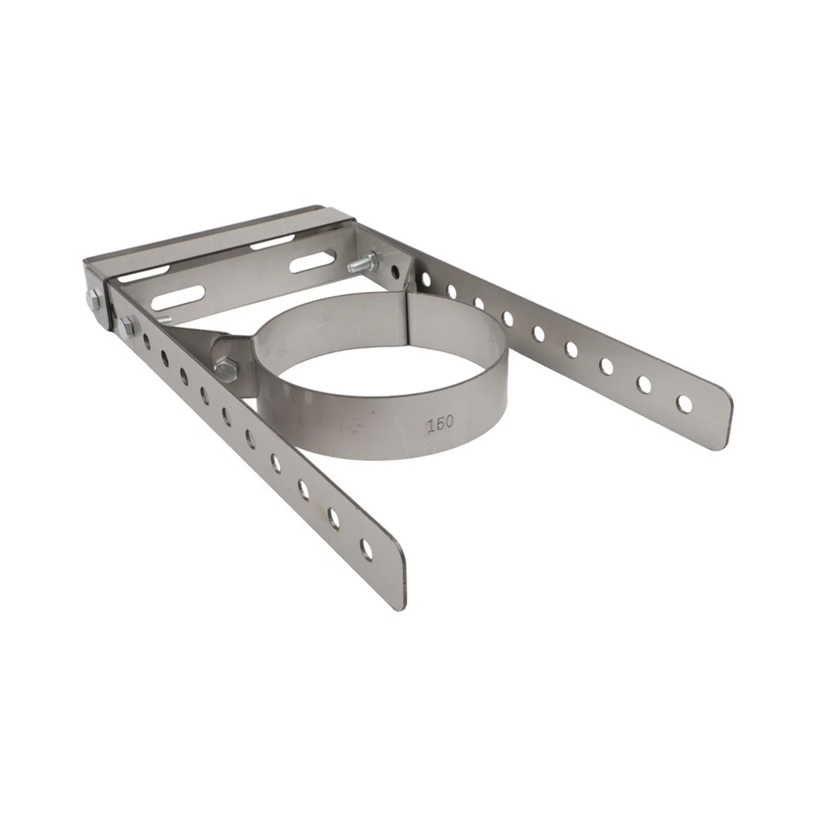 Bbq Accessory Adjustable Bracket 150 Short 150mm Diameter, 1.8mm Thickness Chimney Pipe Holder Adjustable Design