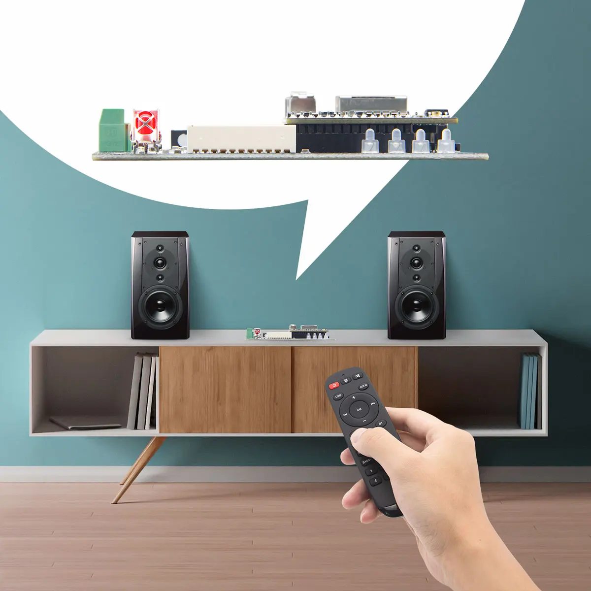 Pro V4 WiFi وBT متعدد الغرف تطبيق مجاني استقبال الصوت لوحة دارات مطبوعة لاسلكية مع سبوتيفي Airplay Dlna راديو الإنترنت
