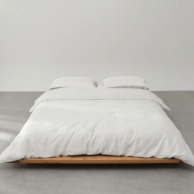 1pc Solid White Duvet Cover,Softness Lyocell Fiber,Silky Cooling Home Hotel Quilt Cover,Hot Sleeper Bedding 200*230cm/79*90in
