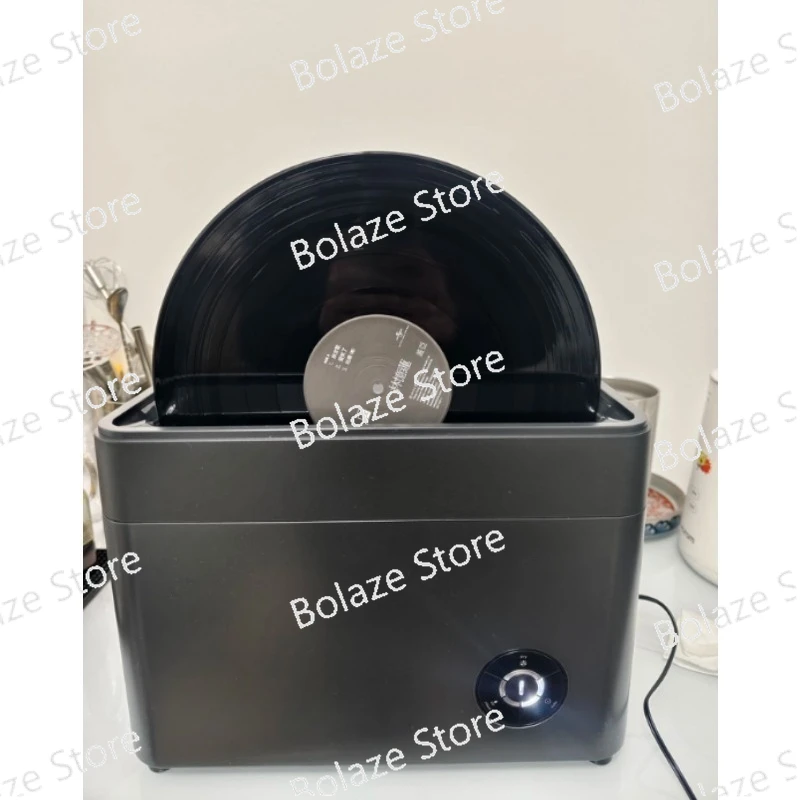 5 Minutes Automatic Vinyl Record Cleaner, Home Use All-in-One Cleaning Drying LP Disc Washer Machine