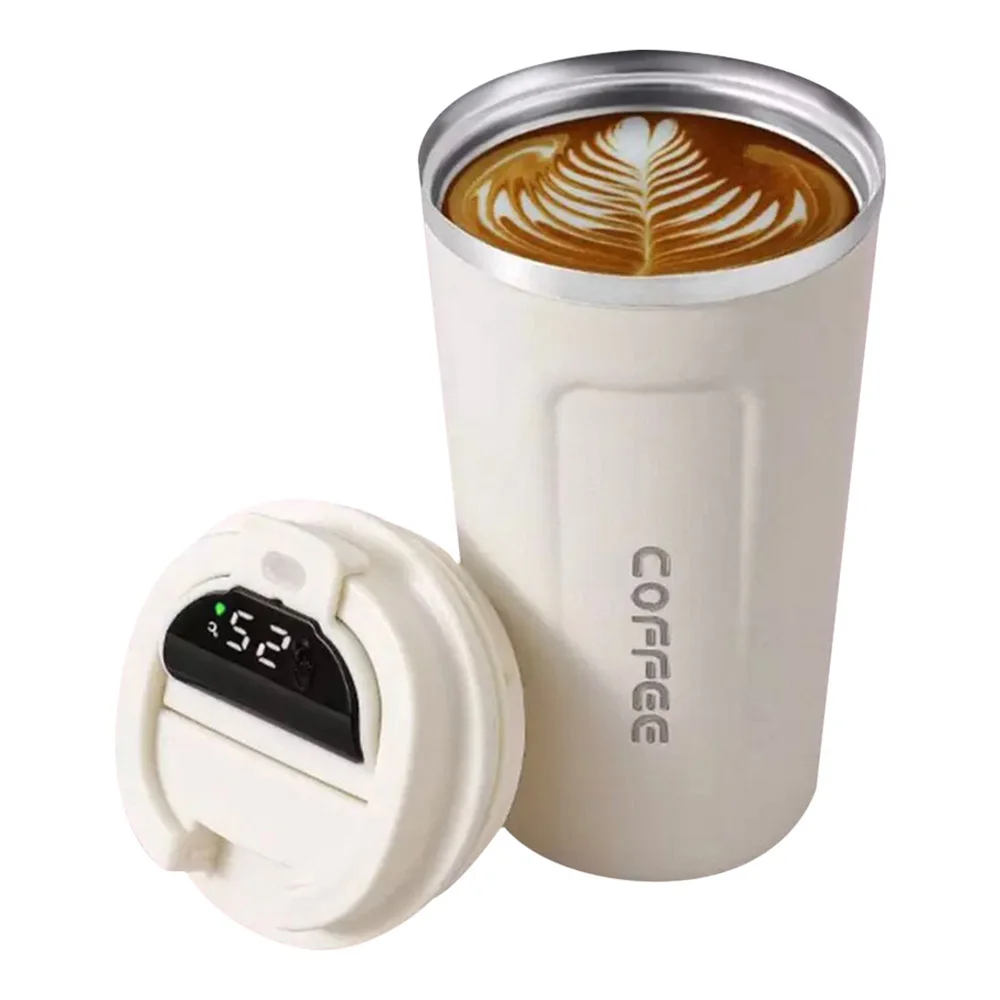 

Smart Thermos Cup With 304 Stainless Steel Inner Tank Coffee Cup Waterproof Cup Travel Office Car Water Cup