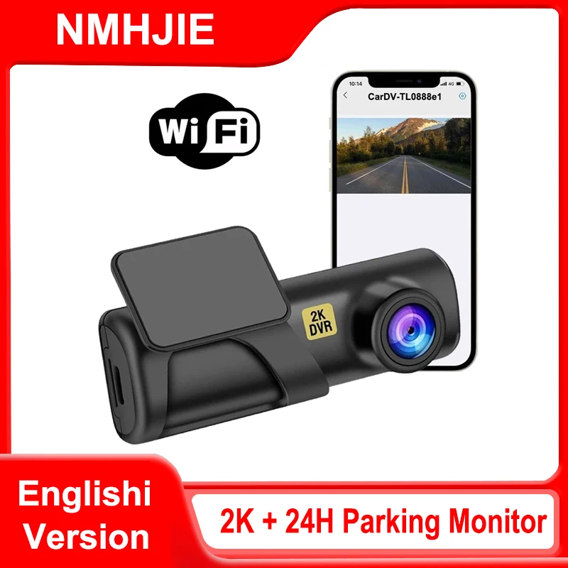 

2K Dash Cam for Cars Camera Vehicle WiFi Car DVR Video Recorder Black Box 24H Parking Monitor Night Vision Car Assecories
