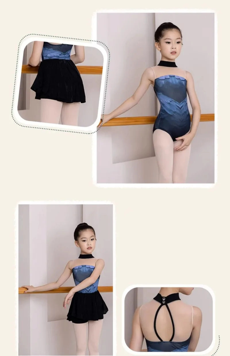 Children Ballet Dance Leotard New Daily Practice Team Gymnastics Dancewear Girls High Quality Ballet Leotards Bodysuit