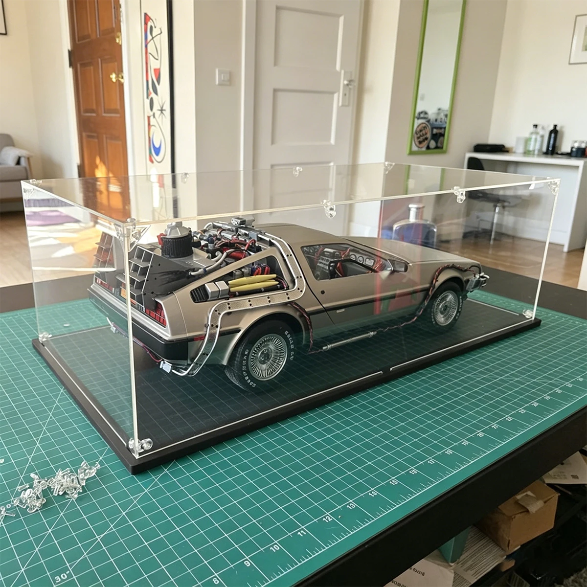 1:8 Acryl-Vitrine Geeignet für LEGO-Automodelle, Figuren, Autos und Sammlerstücke Aufbewahrungs-Vitrinen – Detail 11