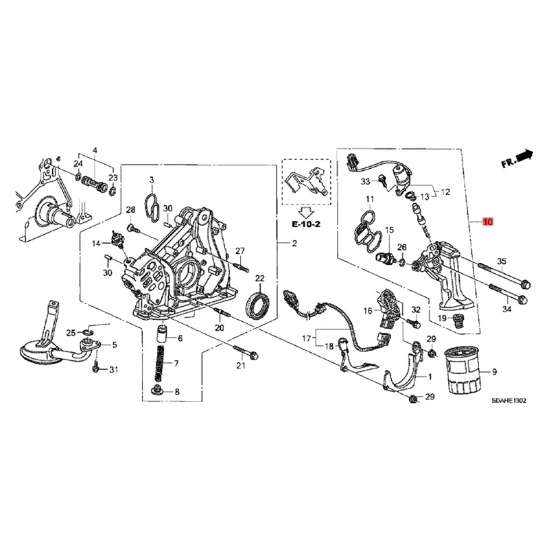 15811 RCA A01 Oil Spool Valve Assembly Holder for Honda Accord Acura RL TL Odyssey Pilot Ridgeline 2003-2007 15811RCAA01