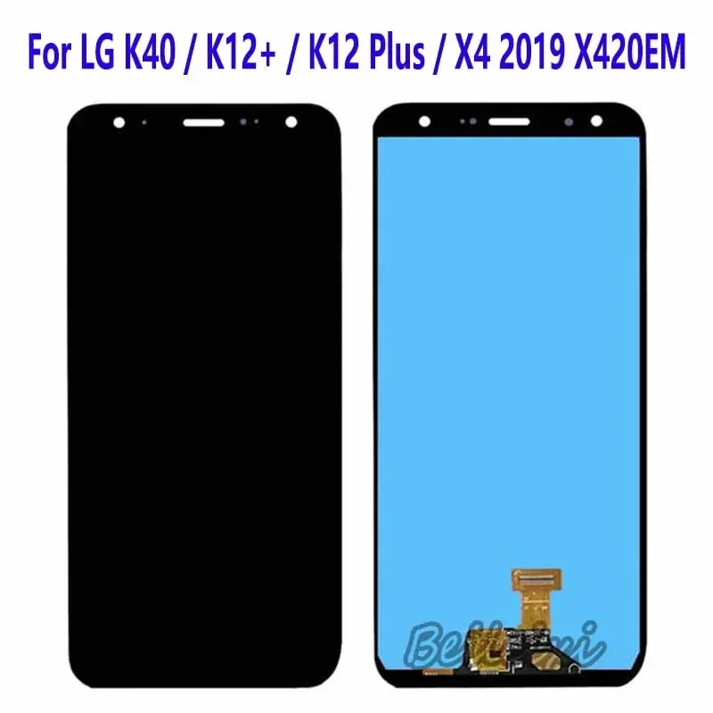 For LG K40 K12+ K12 Plus X4 2019 X420N X420TM X420EM X420BMW X420HM X420AS X420EMW LCD Display Touch Screen Digitizer Assembly