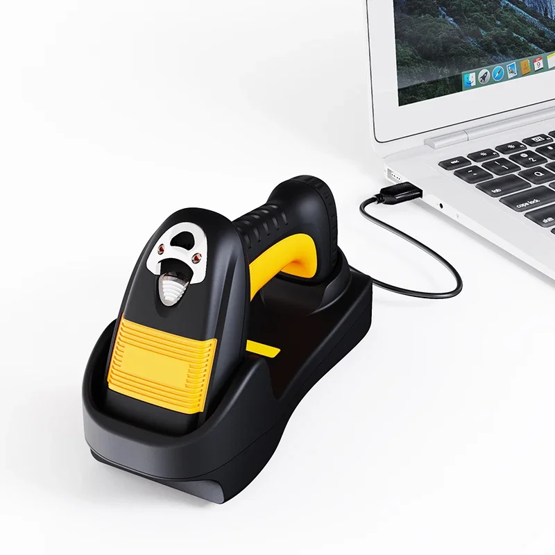 신형 Xincode X-6301B 견고한 산업용 무선 바코드 리더 QR 코드 바코드 스캐너 충전 베이스 포함