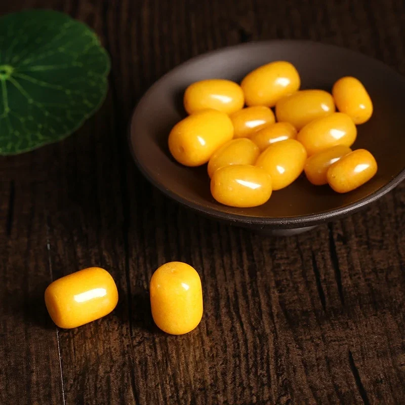 Naturalny chalcedon koraliki kubełkowe — zdjęcie 3