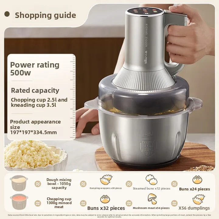 

Мясорубка Бытовая многофункциональная мясорубка, миксер, тестомес, мясорубка и тестомес «все в одном»