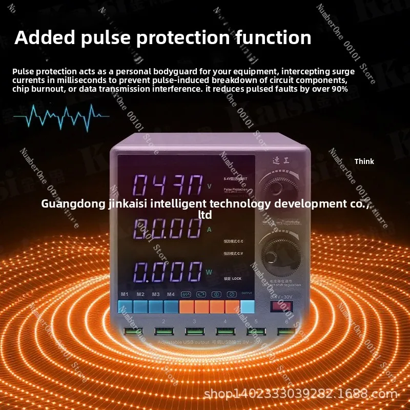 3005D Precision Power Supply - 30V/5A Stabilized Source with 4-Digit Display for Industrial Use