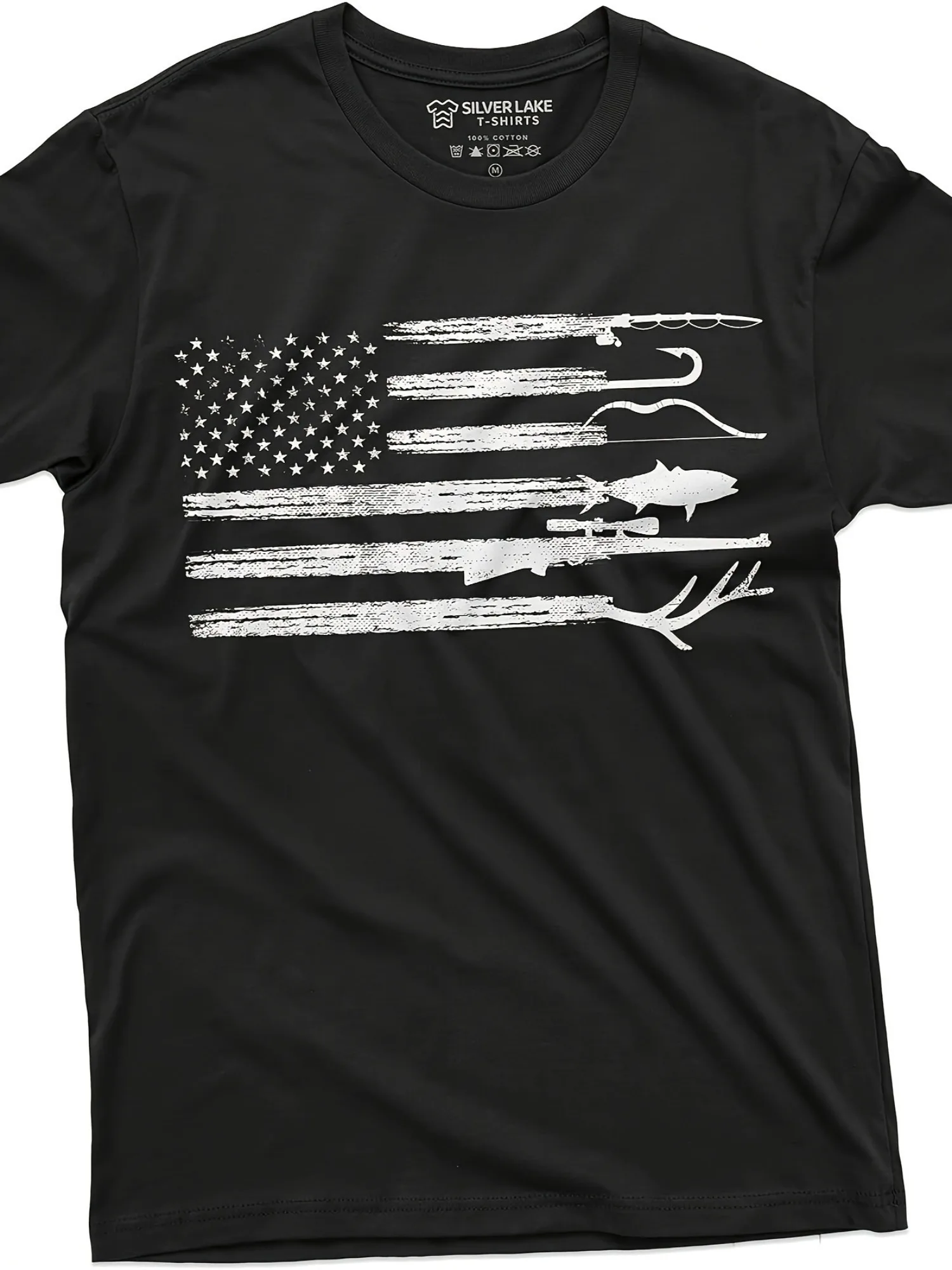 

Patriotic American Flag & Camo T-Shirt 100% Cotton O-Neck Short Sleeve Summer Casual Mens T-shirt Streetwear