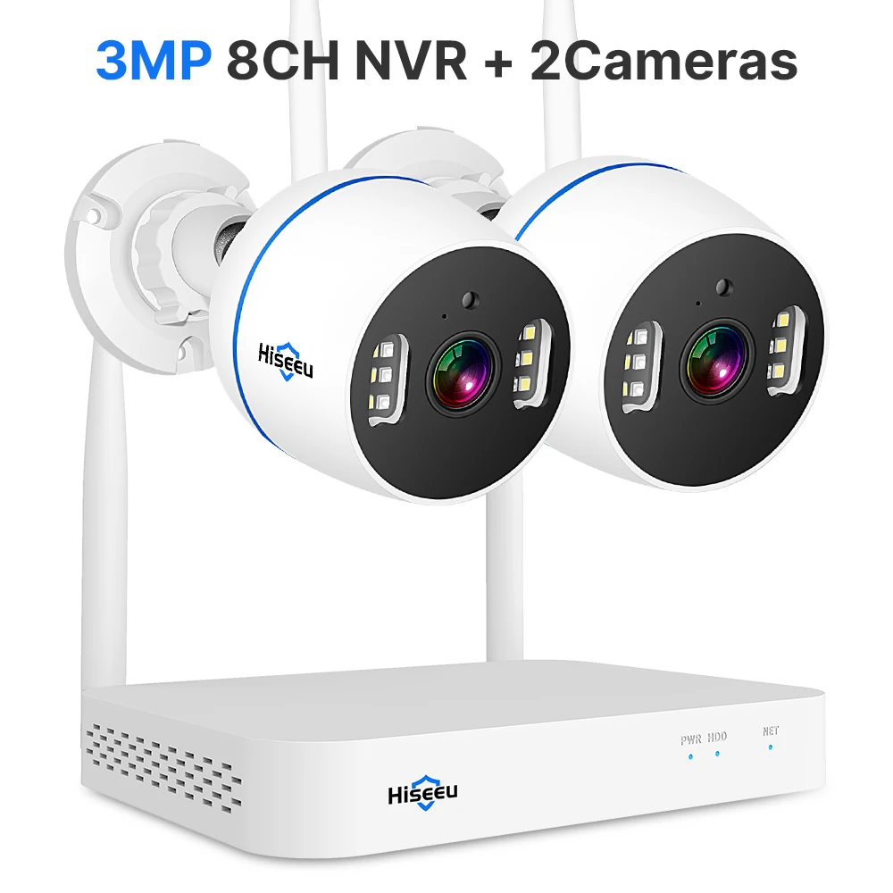 

Hiseeu WK-2HB413 Wireless Camera Kit - 3MP European Standard HDD not included Order with Graphic Model