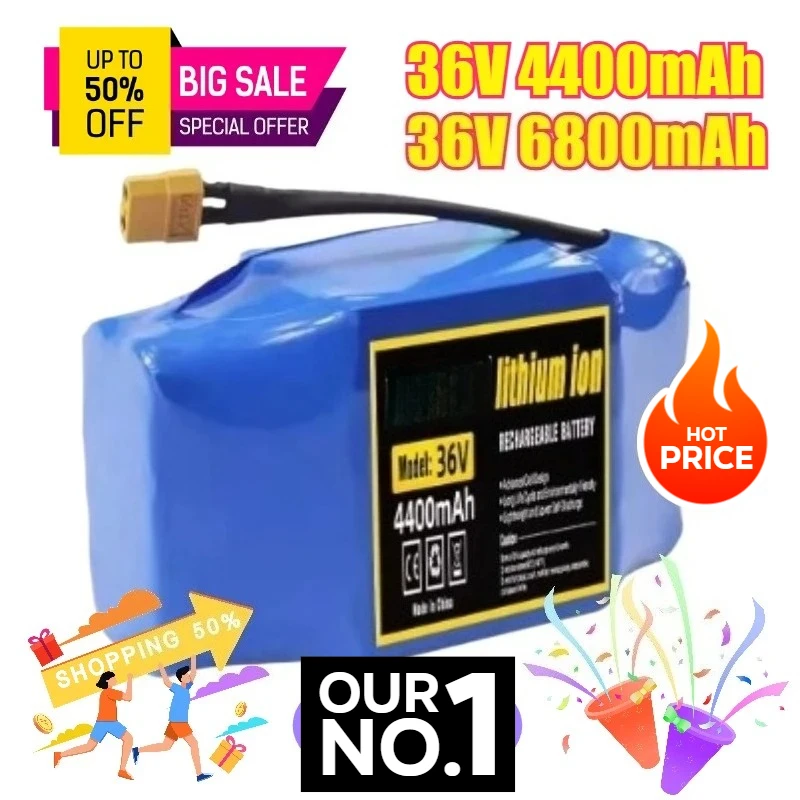 

36V 4400/6800mAh for Twist Car10S2P Pack 18650 Power Lithium Battery
