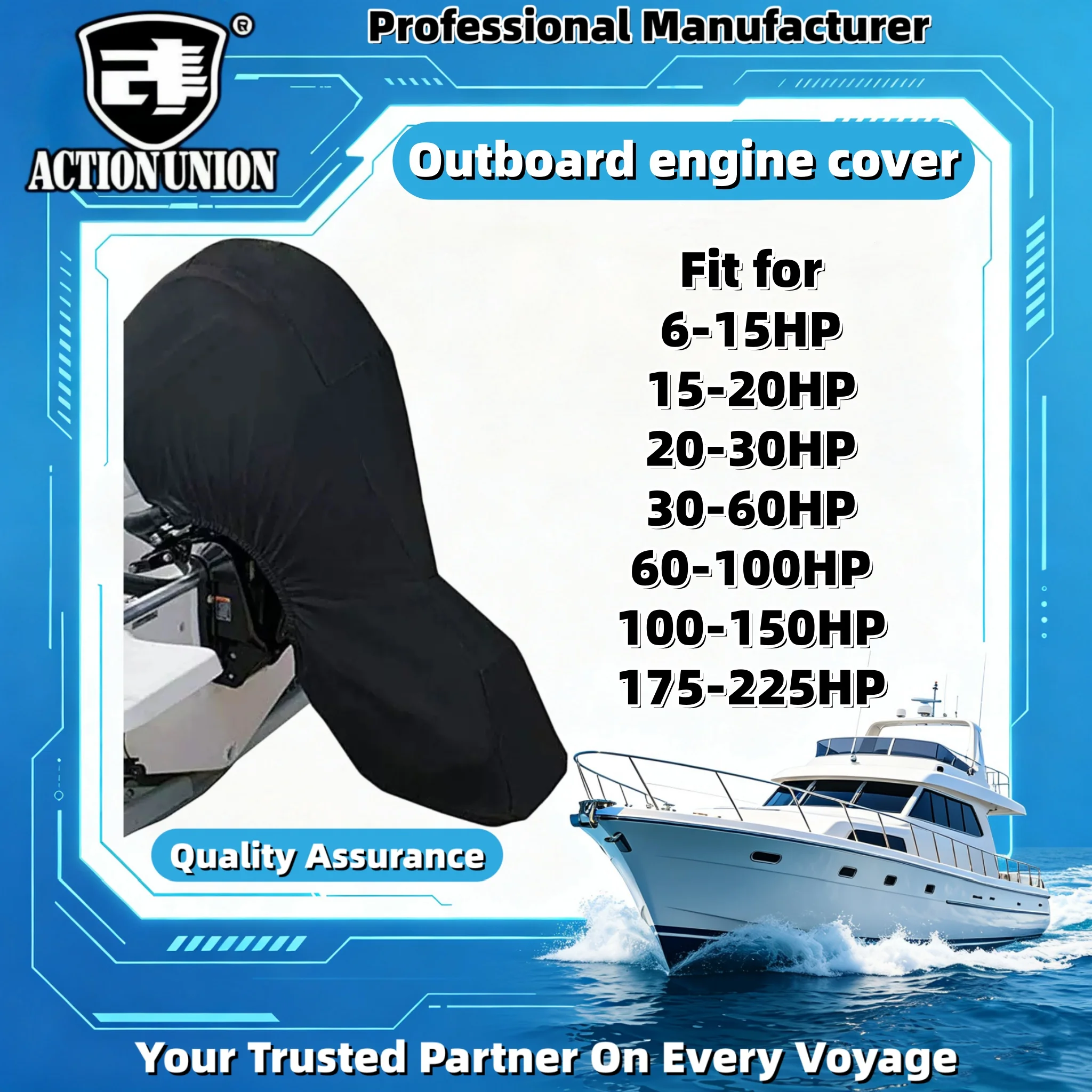 Cubierta Protectora Especial para Motores Fuera de Borda, Cubierta Protectora para la Parte Superior del Motor Fuera de Borda de Embarcaciones