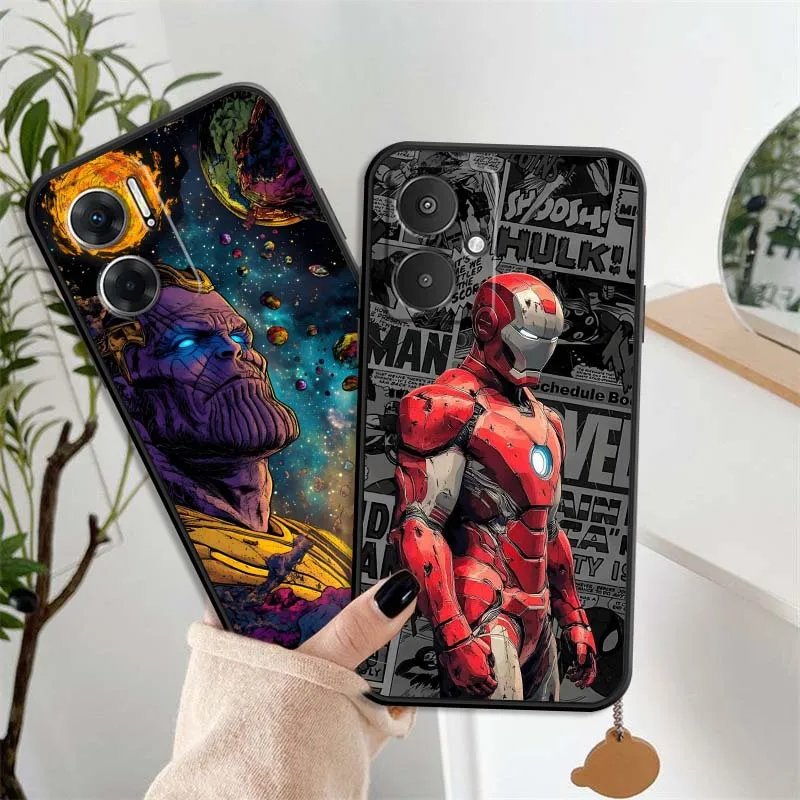

Cool Marvel Avengers Fashion For Xiaomi Redmi 12 13C 12C 13 10C 9T A2 9A 9C 7A Note 10S 8T 10 9 8 Pro 4G 5G Black Phone Case