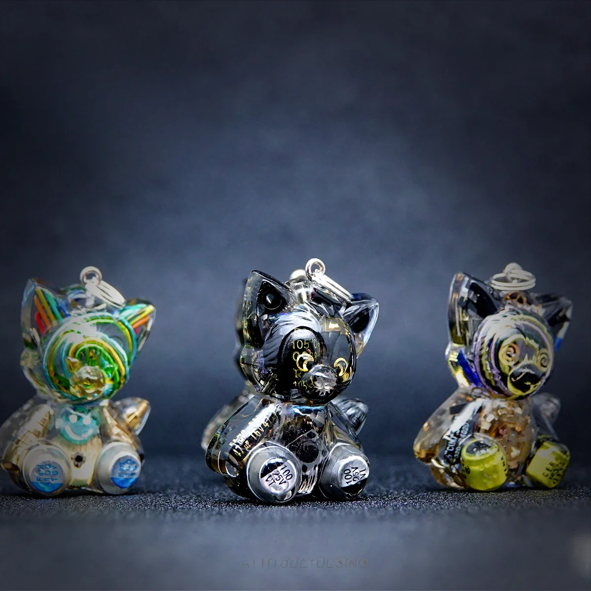 

Original Cyberpunk Style Tony Cat Necklace Jewelry Couple Keychain Pendant