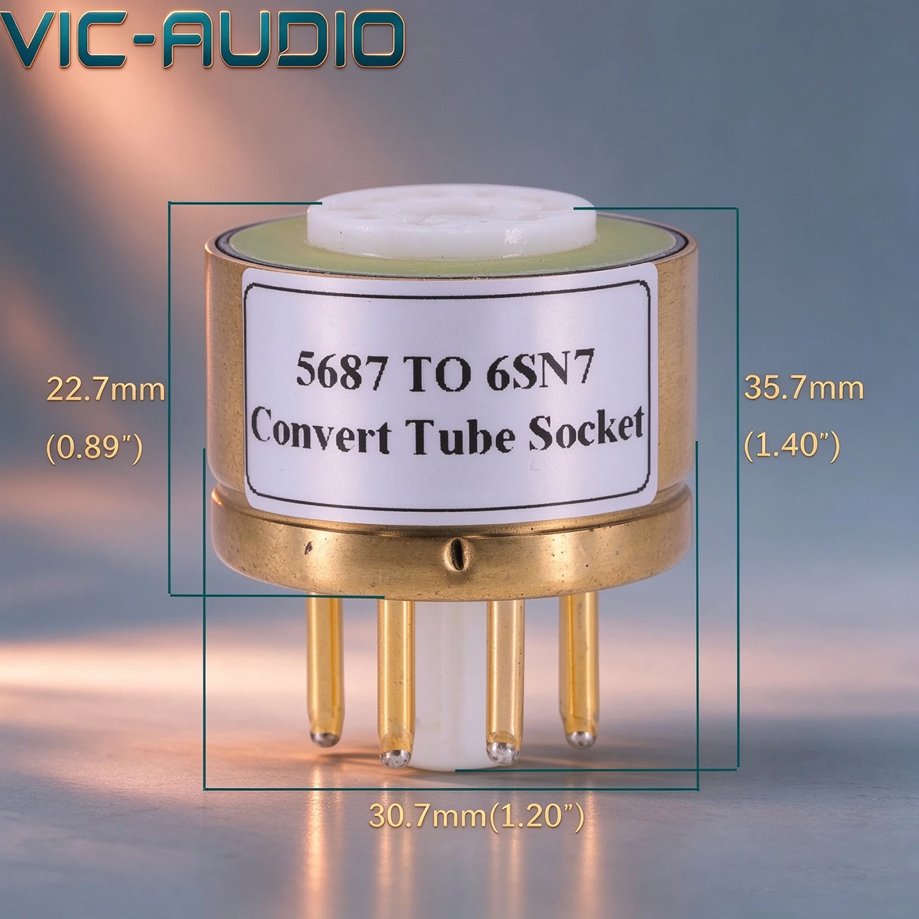MOLEE CHUN 1PC 5687 TO 6SN7 6SL7 6N8P 6N9P Tube Socket Adapter 8PIN TO 9PIN Audio AMP Tube Converter 5687 6SN7