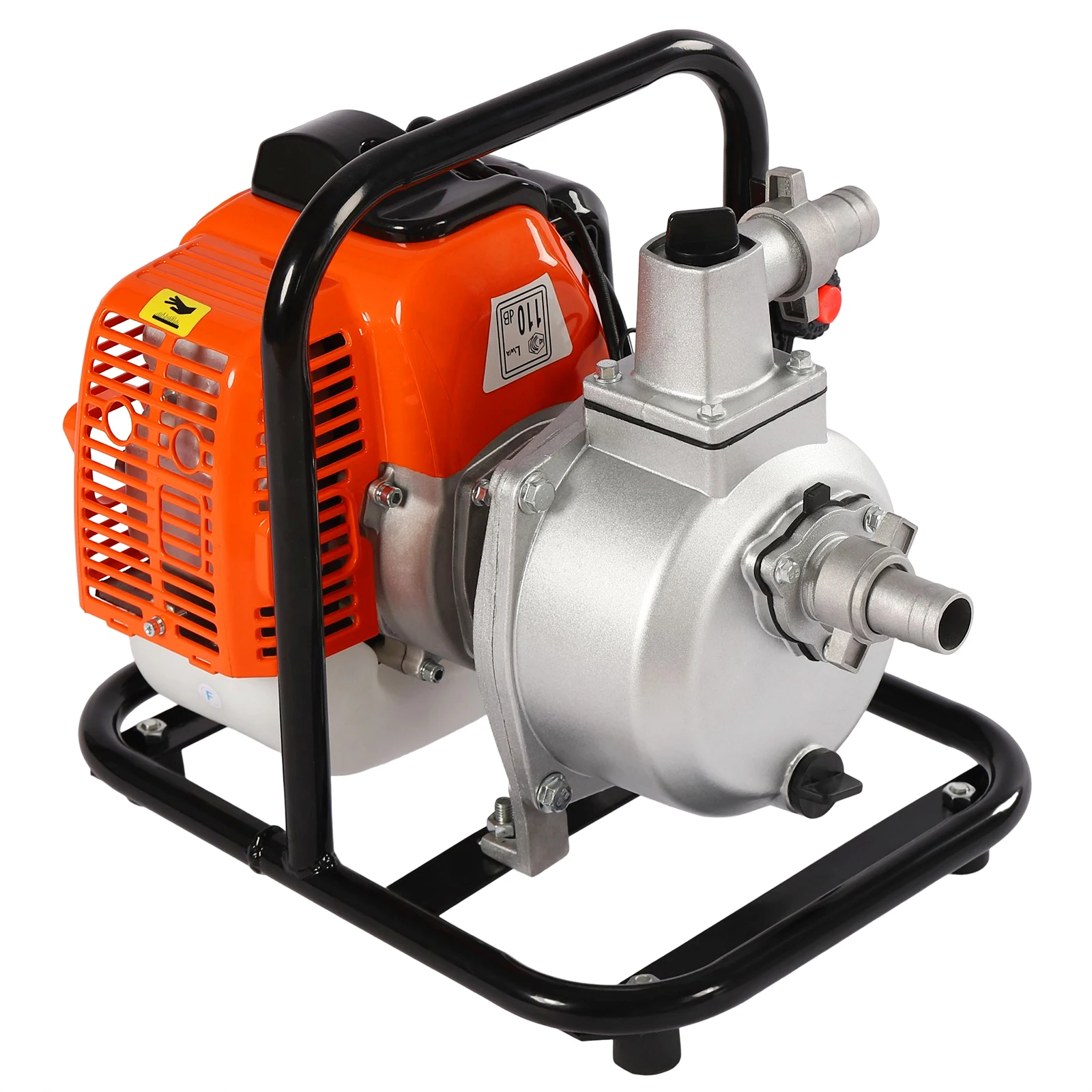 Portable Water Pump with 43CC Two-Stroke Engine 6500RMP 1250W 1.7HP for Irrigate Farmland, Fish Ponds, Orchards