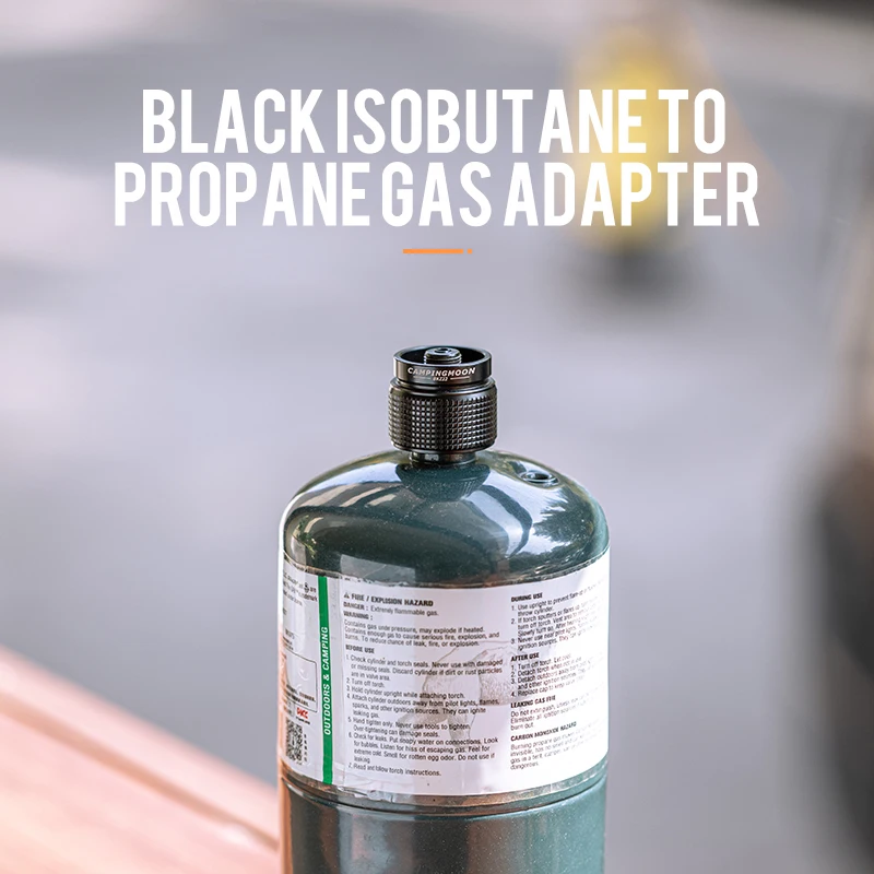 CAMPINGMOON Butane Propane Cylinder Converter Small Propane Tank Adapter BKZ22 Camping Grill Gas Can Tank Adapter