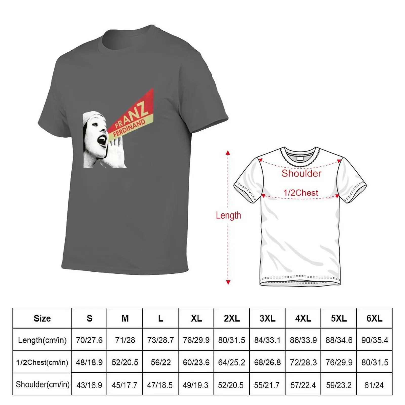 Franz Ferdinand T-Shirt Fashion Print Casual Short Sleeve