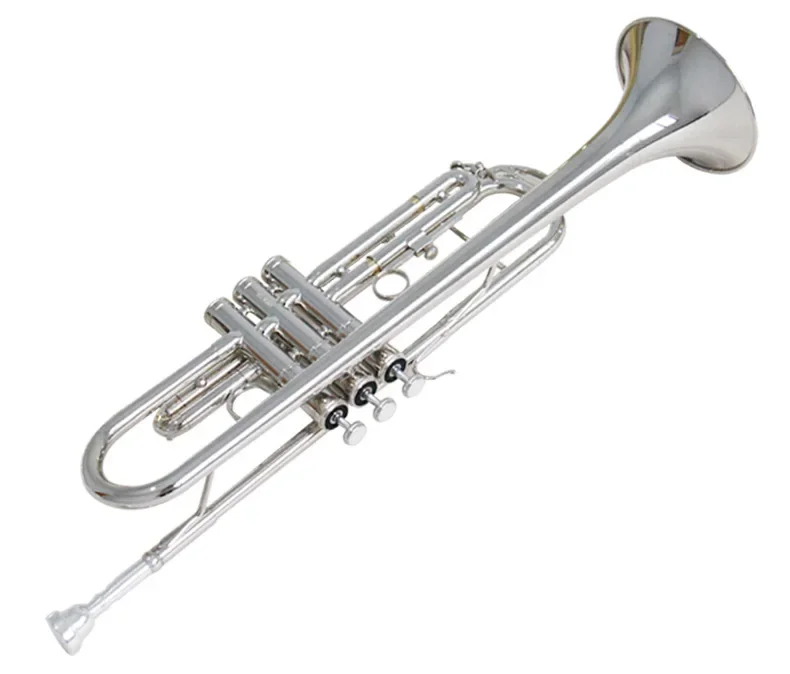 Trompeta, oro, plata, B plana para principiantes.