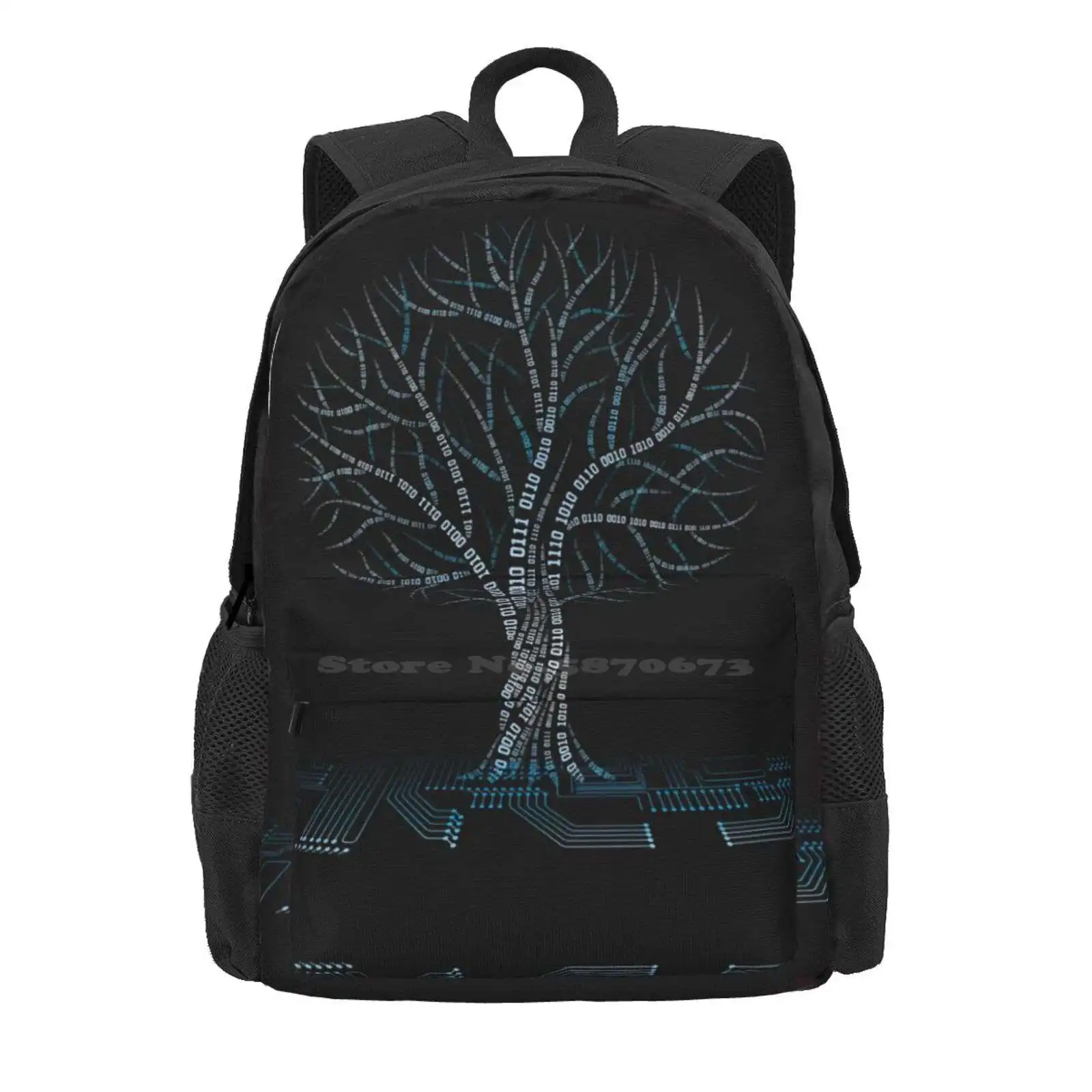 Cool Binary Tree Coding Computer Science T Shirts Gifts For Women Men Hot Sale Schoolbag Backpack Fashion Bags Binary Tree