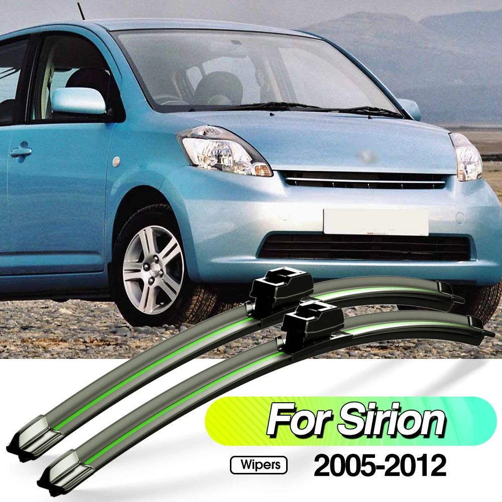 

For Daihatsu Sirion 2005-2012 2pcs Front Windshield Wiper Blades Windscreen Window Accessories 2006 2007 2008 2009 2010 2011