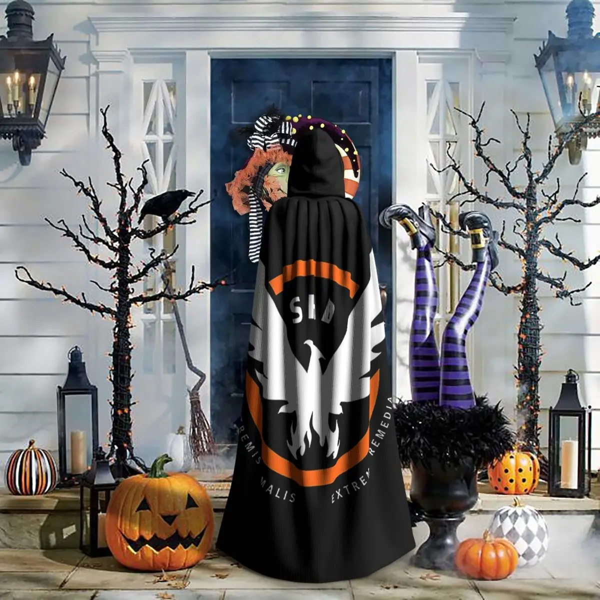 

Костюм для косплея: Длинный плащ-накидка с капюшоном в стиле Тома Клэнси's The Division, средневековый костюм ведьмы, накидка вампира на Хэллоуин, унисекс для взрослых