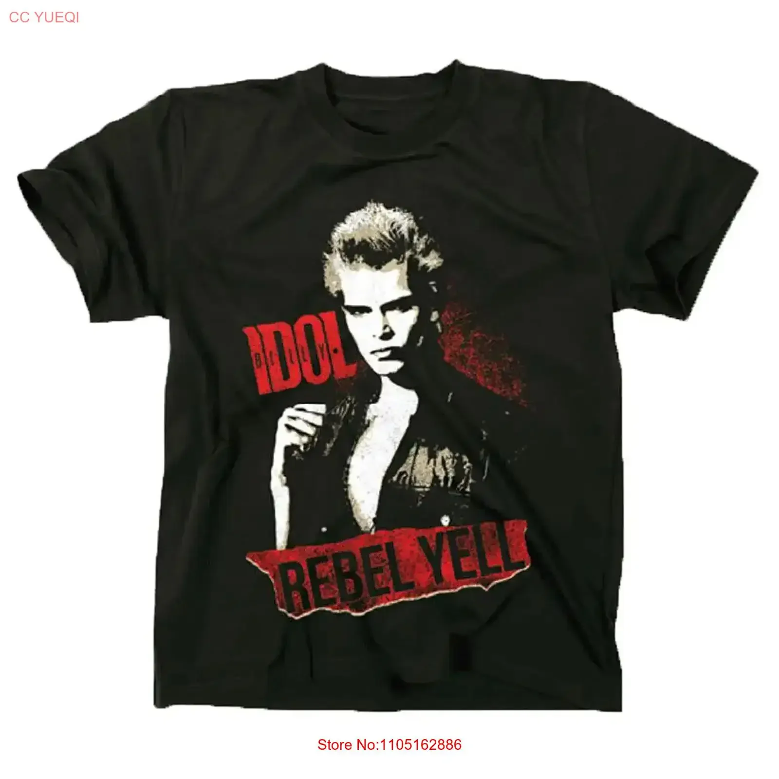 Authentic BILLY IDOL Rebel Yell T Shirt S M L XL 2XL NEW vintage Washed Stretched fashion Top For Everyday Wear Unisex
