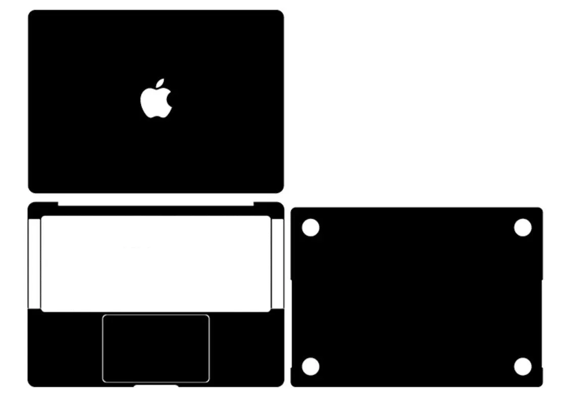 Pre-cut 1xTop+1xPalmrest+1xBottom Skin Stickers Cover For 2021 MacBook M1 Pro A2442 Air 15 A2941 2023 A2779 2022 Air M2 A2681