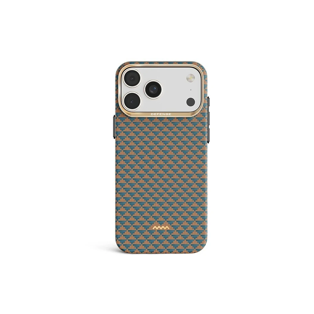 

DEFENSE Kevlar Series for iPhone 17 Pro Max Case Gilded Tactile Woven Aramid Fiber Magnetic Case for iPhone 17 Pro Case