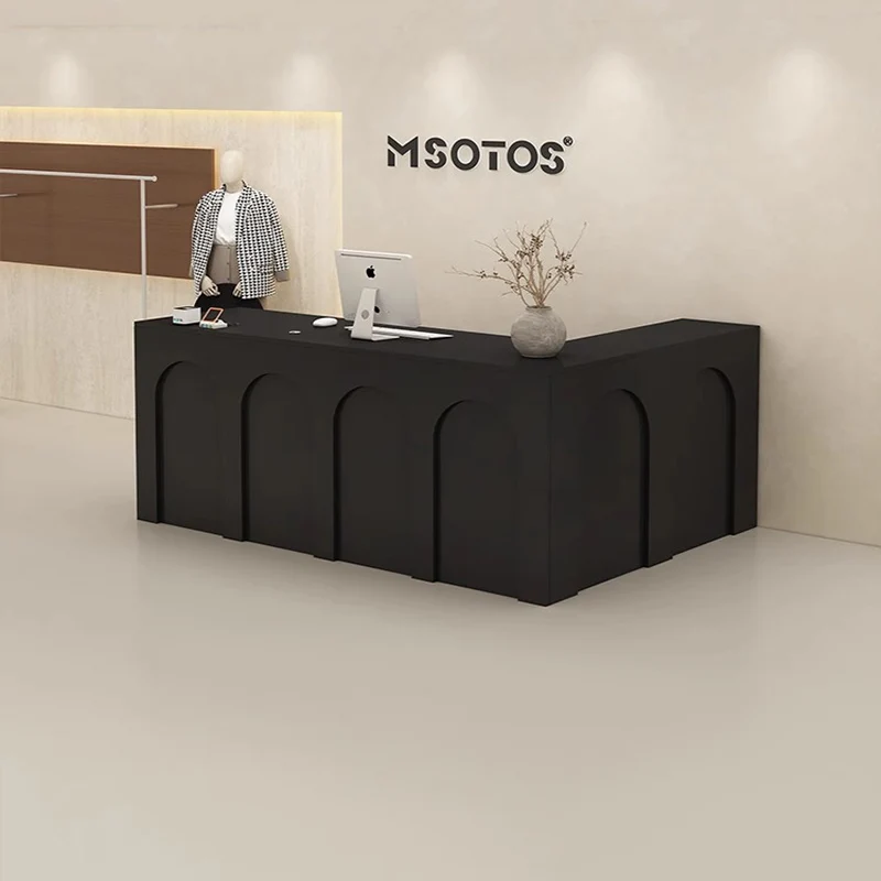 

Hair Salon Cashier Reception Desks Luxury Decorations Modern Reception Desk Counter Decorations Simple Modern Office Furniture