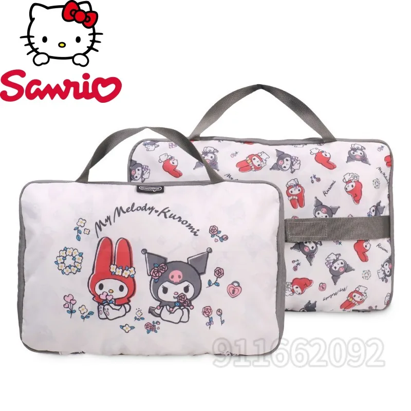 

Sanrio Kuromi New Travel Storage Bag Luxury Brand Fashion Women's Travel Handbag Large Capacity Cartoon Storage Travel Bag