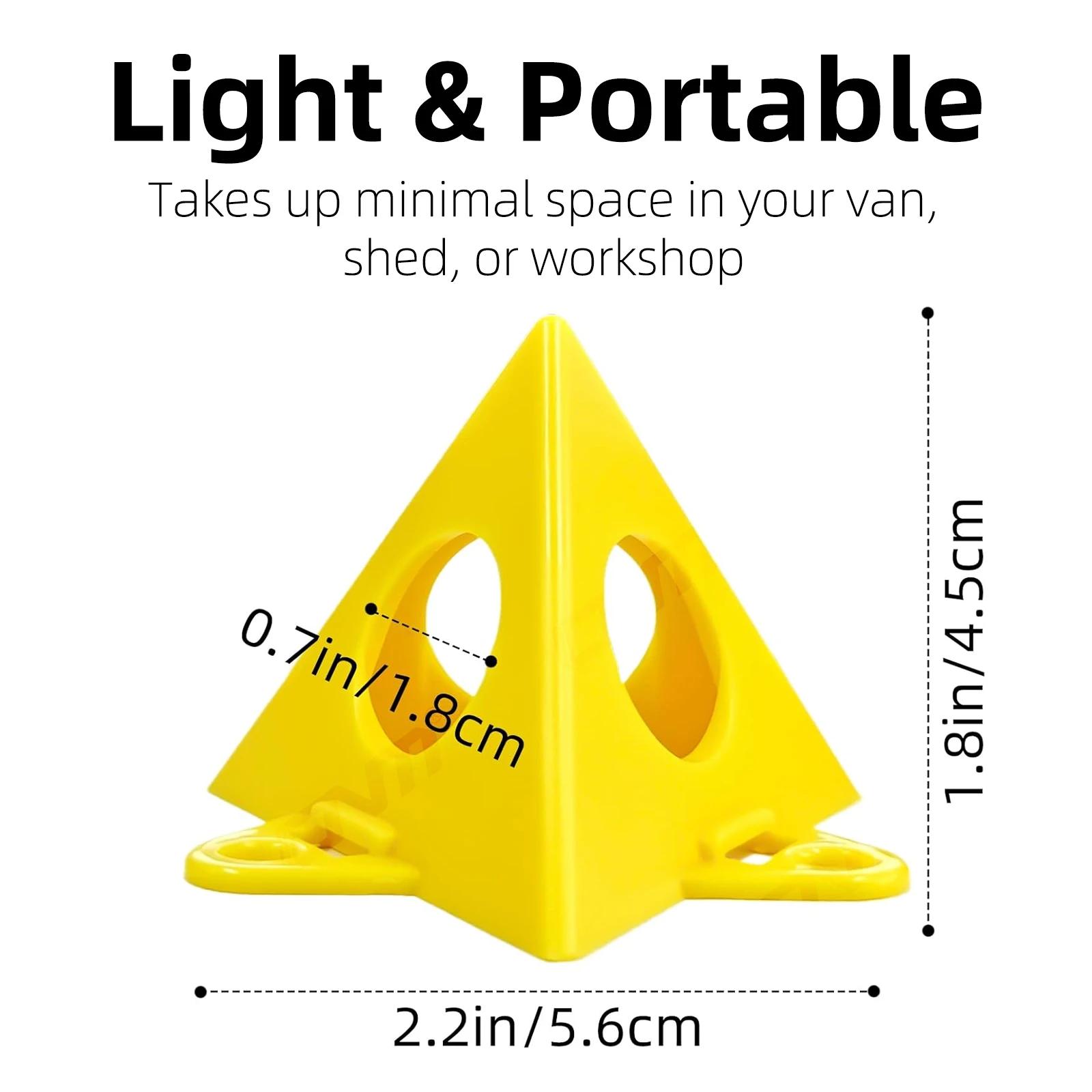10 قطعة الهرم مثلث الطلاء دعم عدم الانزلاق لوحة بلاستيكية دائم النجارة اللوحة مجلس الوقوف DIY بها بنفسك أدوات الرش #5