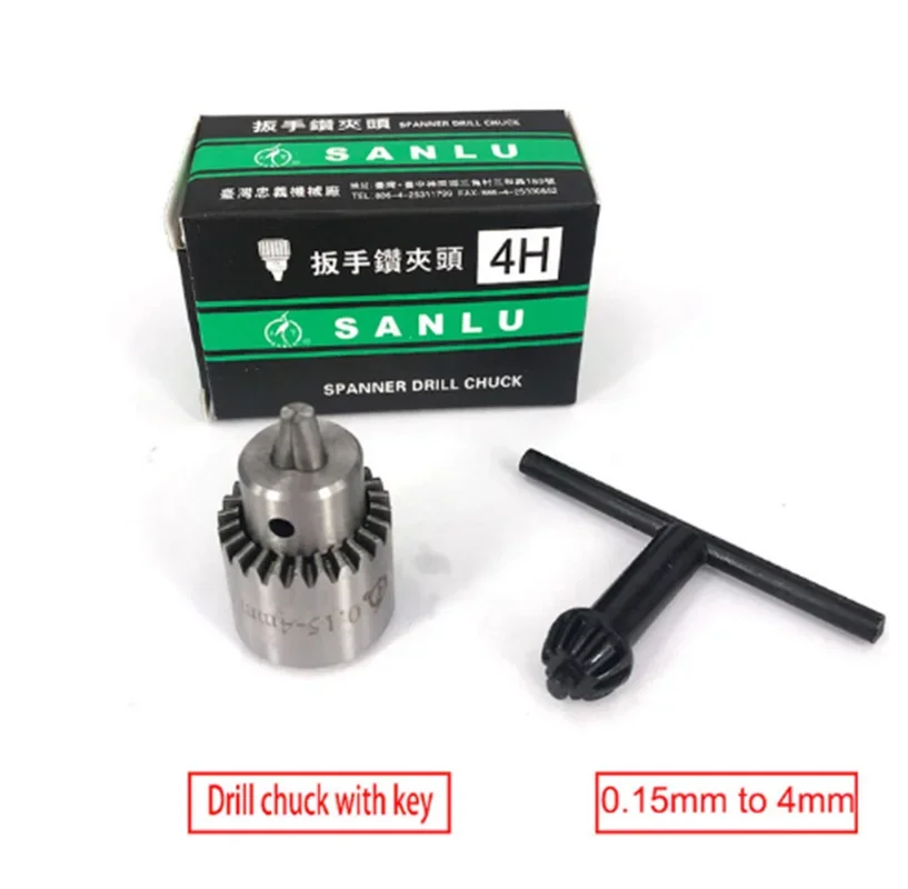 

EDM Electrode Spanner Drill Chuck With Key 0.15 to 4.0mm for EDM Drilling Electrode Machine Tools and Portable Tools