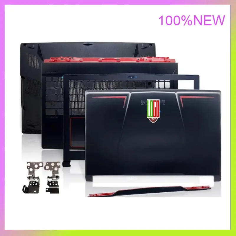 New Laptop Case For MSI GE63 GE63VR MS-16P1 MS-16P5 LCD Screen Back Cover Front Bezel Palmrest Lower Bottom Case Hinges Cover