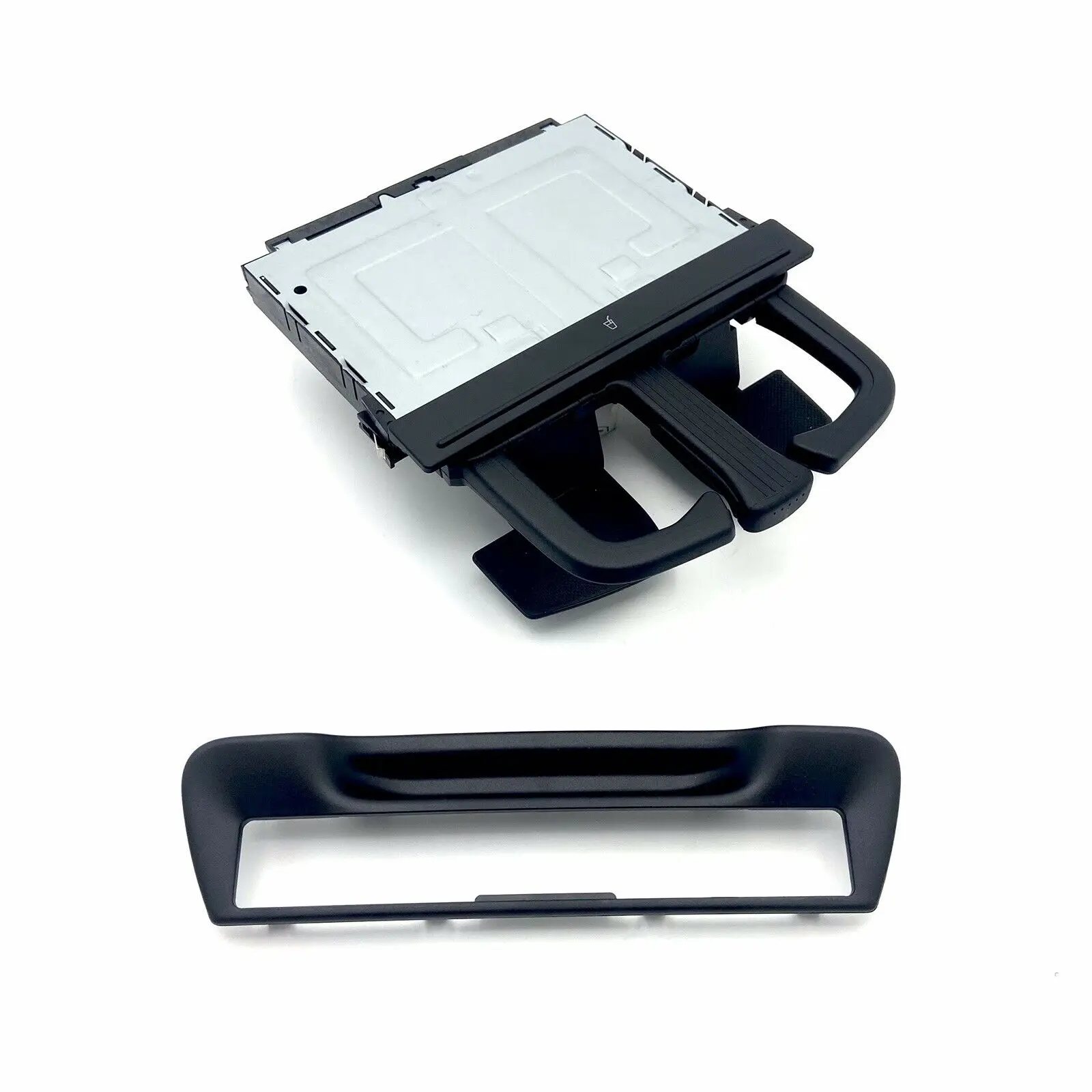 Rear Armrest Cup Holder Surround Trim Set Black Fit for-Audi A6 / A7 2011-2016 8P0885995B 6PS / 4G8863289A 4PK