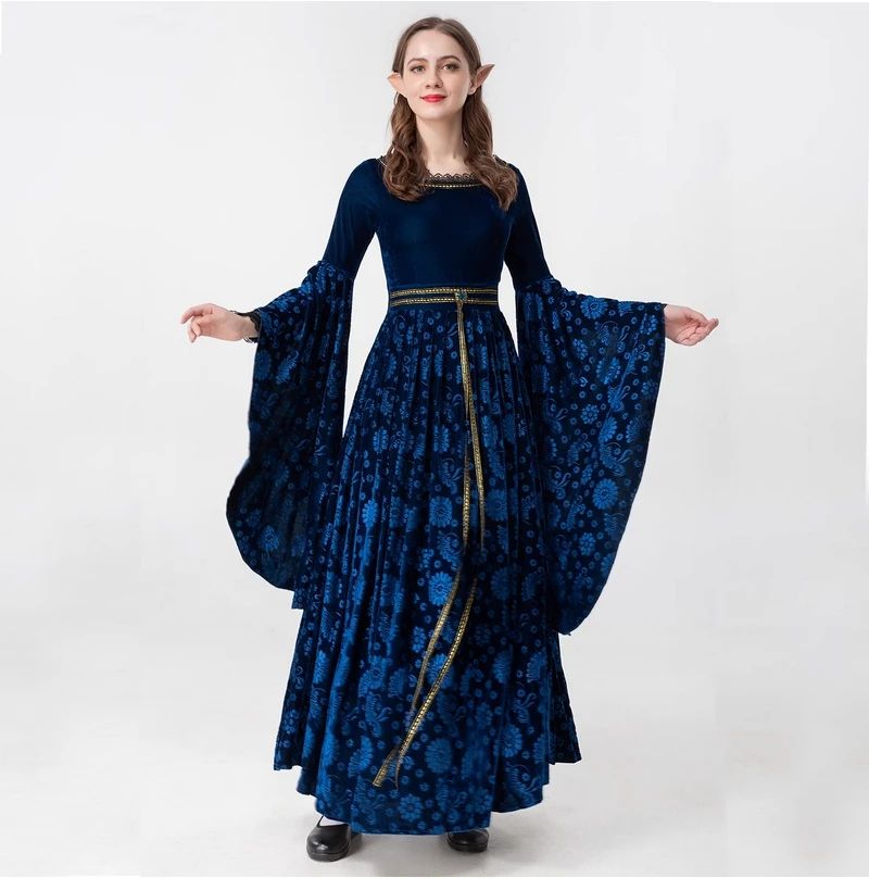 robe-de-cosplay-en-dentelle-style-medieval-europeen-retro-renaissance-patchwork-manches-evasees-cour-de-scene