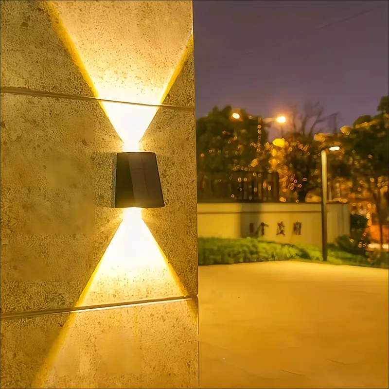 

Solar Outdoor Wall Light Garden Decoration Atmosphere Light Villa Garden Waterproof Wall Up And Down Glow Wall Light