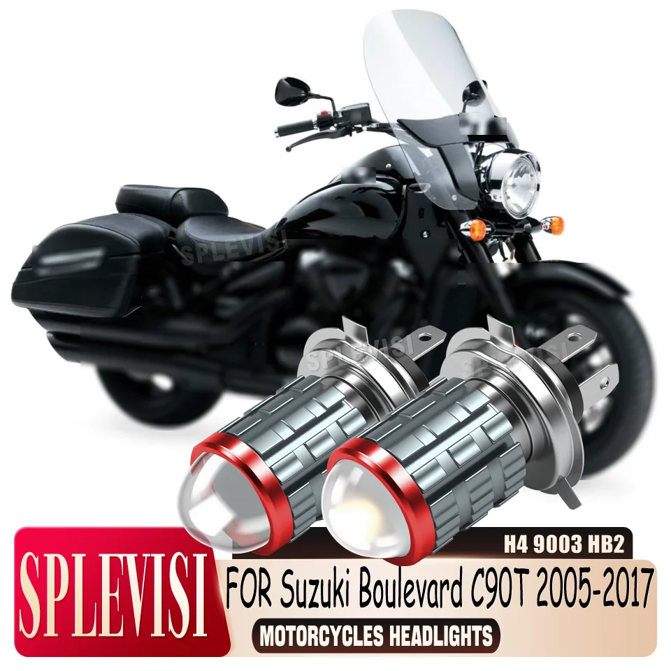 

Safety Lighting LED h4 9003 HiLo yellow white Motorcycle Headlight For Suzuki Boulevard C90T 2005 2006 2007 2008 2009 2010-2017