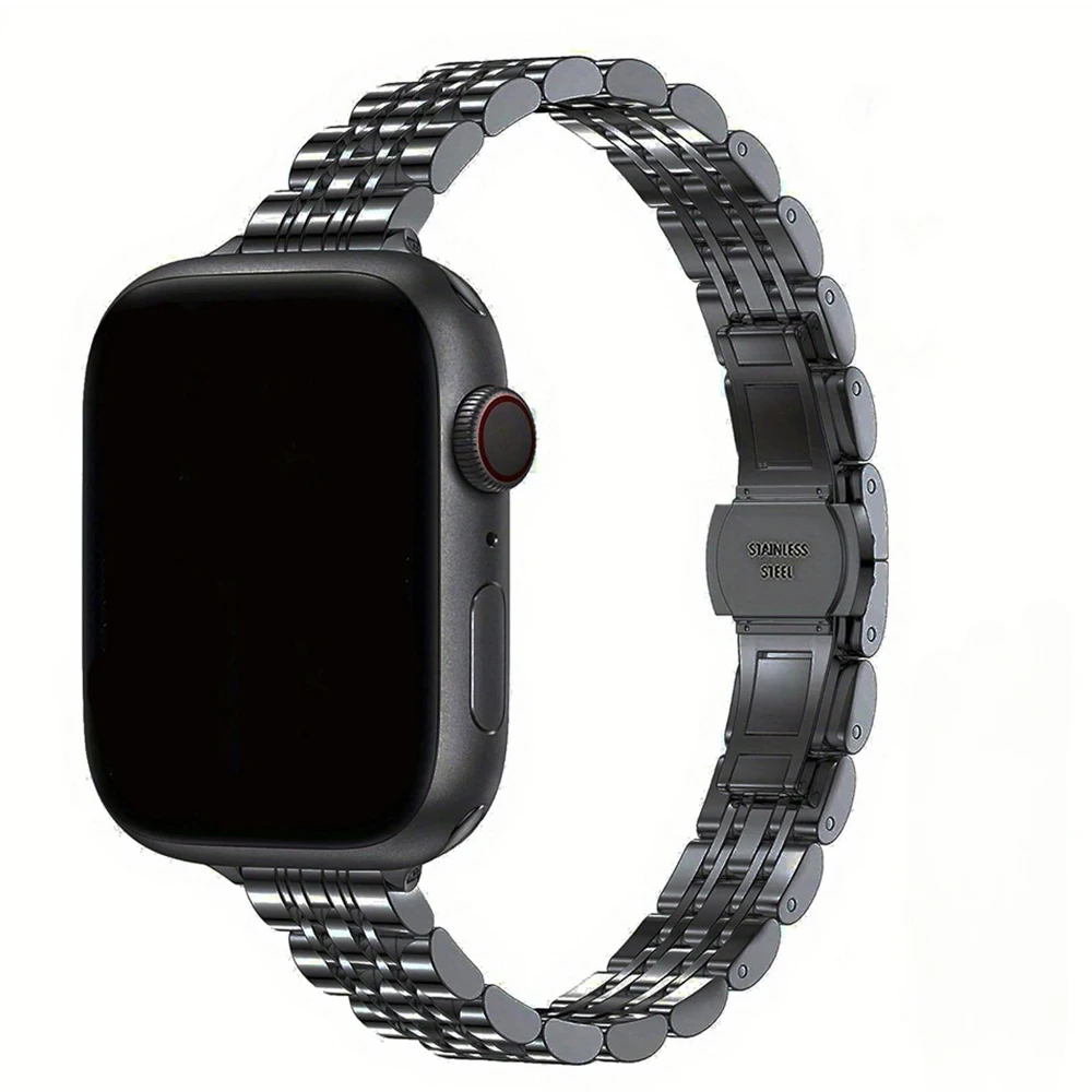 Roestvrij stalen band voor Apple Watch Ultra 2 Band 49 mm 42 mm 46 mm Metalen armband iWatch-serie 10 9 8 7 6 SE 5 4 3 Dames 45 41 mm