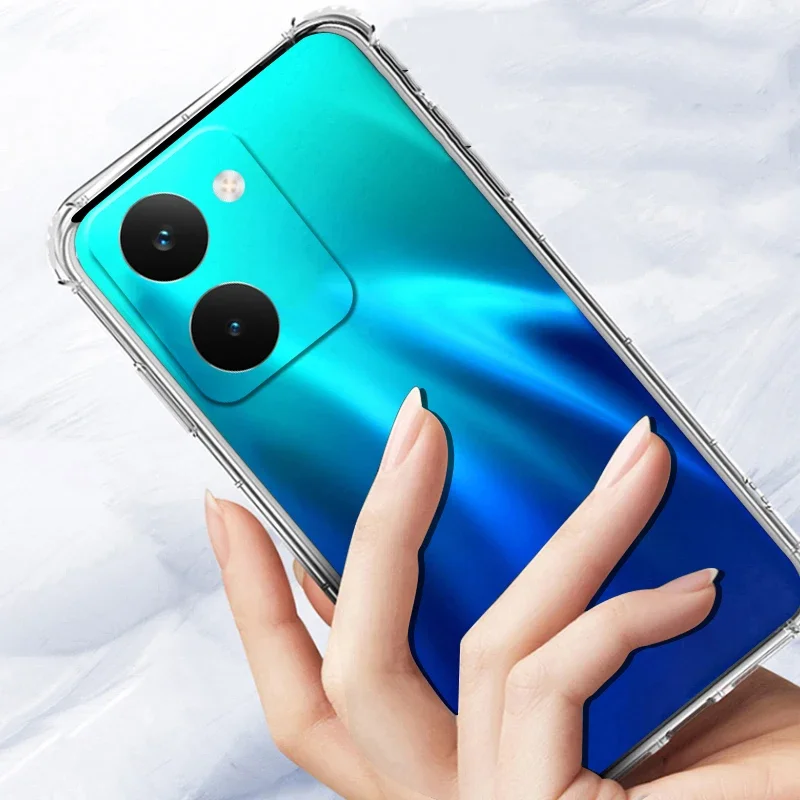 

Reinforced Corners Shockproof Silicone Case For VIVO X200 FE 5G Soft TPU Phone Cover for VIVO X200 Pro Mini